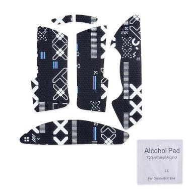 Imagem de Cool Patterns Texturas Fita Antiderrapante Aderência Palma Sweat Absorptio Mouse Skin Compatível com Razer DeathAdder V3 Pro Wireless Gaming Mouse (preto)