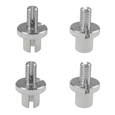Imagem de Nihfien 4 peças M10 parafuso ajustador de cabo de freio de embreagem, parafuso de ajuste de linha de cabo de embreagem de freio universal parafuso de porca de ajuste com fenda de 10 mm para