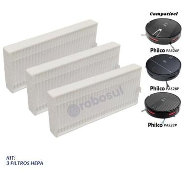 Imagem de Filtro Para Robô Aspirador Philco PAS22P PAS26P e PAS28P - ROBOSUL