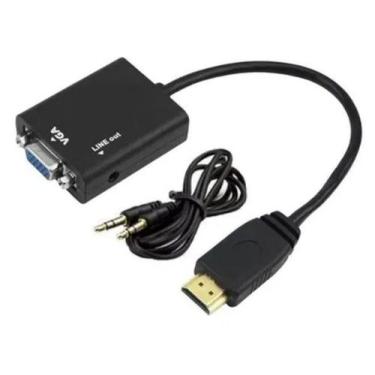 Imagem de Cabo conversor hdmi m/ vga f 15 cm c/ audio 15cm md9