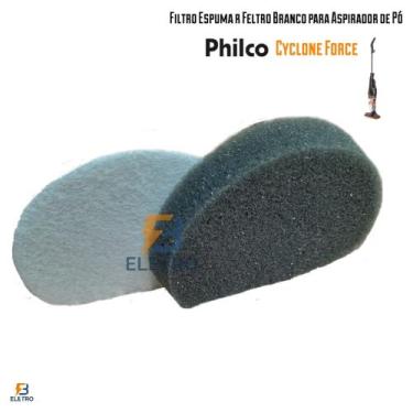 Imagem de Filtro Lavável Branco e Espumado para Aspirador de Pó Philco Cyclone F