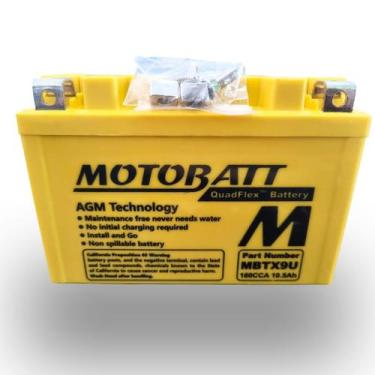 Imagem de Bateria Motobatt Mbtx9u 10,5ah Dafra Next 250 Maxsym Kansas