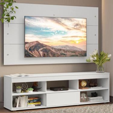 Imagem de Rack com Painel para TV até 65 Polegadas Orlando Madesa, Branco