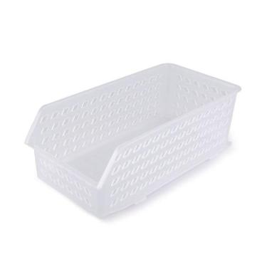 Imagem de Cesta Empilhavel Alta Plastico Cesto Organizador 1un - PLASUTIL