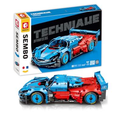 Imagem de Brinquedos Blocos de Construção de Carros de Corrida Esportiva 1:14 Modelo (1245 Peças)