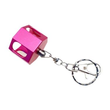 Imagem de Pegciuho Porta-giz para Taco de Sinuca, Estojo para Giz com Chaveiro, Acessórios para Sinuca, Caixas de Giz Portáteis Compactas, Porta-giz para Bilhar, Rosa