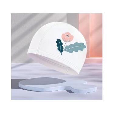 Imagem de Touca De Natação Infantil Profissional Flor - Hero Band, Branco flor i