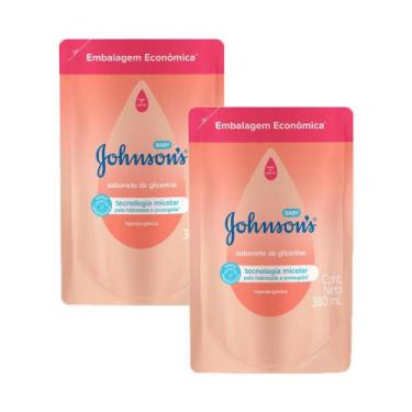 Imagem de Kit 2 Sabonetes Líquidos Johnson's Baby Cabeça aos Pés Refil 380ml