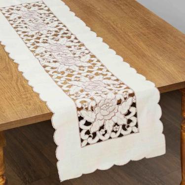 Imagem de Caminho De Mesa Bege 38x165Cm Rafimex