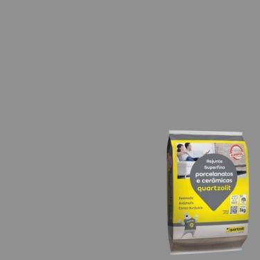Imagem de Rejunte Superfino Porcelanatos e Cerâmicos 1Kg - Quartzolit, Cinza Árt