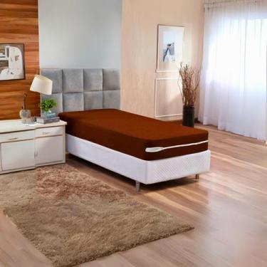 Imagem de Capa De Colchão Solteiro Protetora C/ Zíper Malha Gel Premium - BonaCa