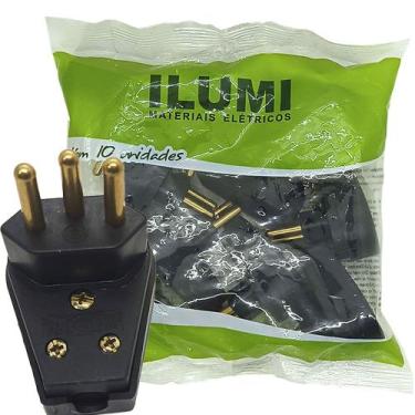 Imagem de Plug Macho Gigante com Prensa Cabo 3 pinos de 20a para Extensão Tomada