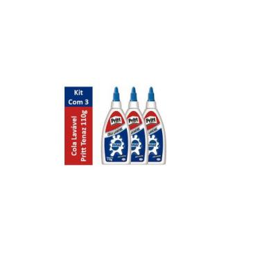 Imagem de Kit com 3 - Cola Pritt Tenaz Laváel 110g