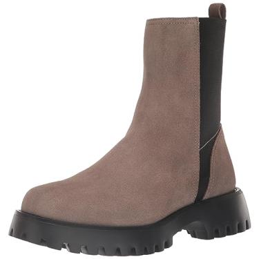 Imagem de Vaneli Bota feminina Zalika, cinza-escuro à prova d'água, 38, Camurça à prova d'água cinza-escuro