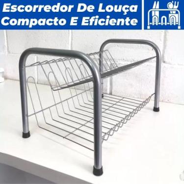 Imagem de Escorredor De Louça Lugar Para 13 Pratos + 6 Copos Compacto - Casambie