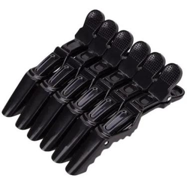 Imagem de 6 Unidades Presilha Prendedor De Cabelo Clips Tipo Bico De Pato Jacaré