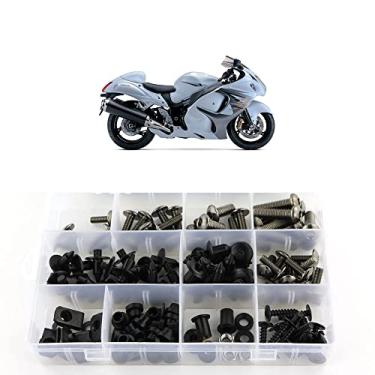 Imagem de Kit de parafusos de carenagem Xitomer, para Suzuki GSX1300R HAYABUSA 2008 2009 2010 2011 2012 2014 2015 2016 2017 2018 2019, arruelas de kits de montagem/clipes/fixadores/porcas/ilhosesxitomer cinza FBT00429