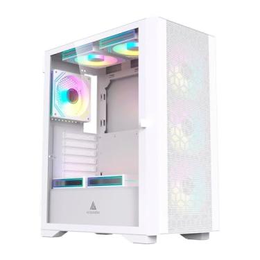 Imagem de Gabinete Gamer Acegeek Guardian D441 | Mid-Tower | Lateral de Vidro | Branco | AG-GUARDIAN-D441-WH