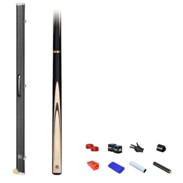 Imagem de Bastão de sinuca, bastão de taco de sinuca de 147 cm, bastão de taco de bilhar de bordo canadense, taco de sinuca profissional para esportes de mesa de sinuca, 18 ~ 595 g (taco de sinuca + acessórios