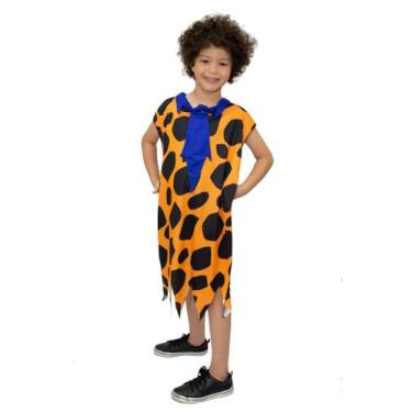 Imagem de Fantasia de Carnaval Infantil das Cavernas Laranja - Fantasia Bras, M