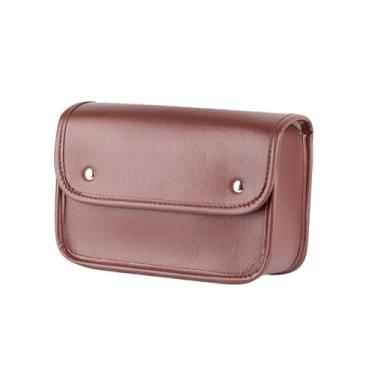 Imagem de FytStycale Bolsa de ferramentas para bicicleta Bolsa lateral para scooter Motorizada Resistente a arranhões Couro PU Bolsas de ferramentas portáteis Bolsa, Marrom