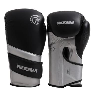 Imagem de Luva Boxe/Muay Thai Elite Pretorian - Preto/Prata - 10 Oz