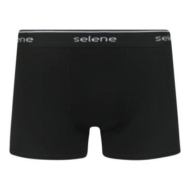 Imagem de Cueca Boxer Selene Algodão Plus Size Masculina, Preto, X3