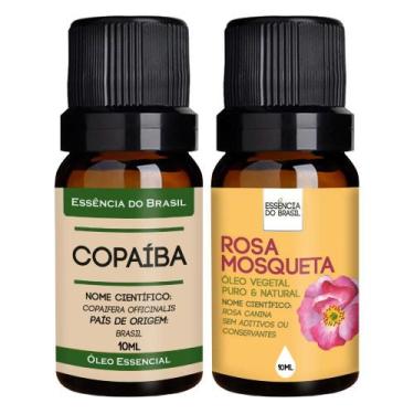 Imagem de Kit Óleo Essencial Copaíba + Óleo Vegetal Rosa Mosqueta 10ml - Essênci