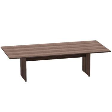Imagem de Mesa de Reunião Retangular Pé Painel P25 Pandin 2,6 M Walnut