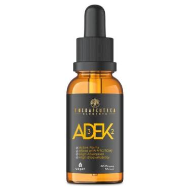 Imagem de Vitamina D3 2000UI + K2 65mcg + A + E Sublingual Vegan 30ml 60 doses T