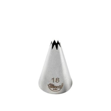 Imagem de Bicos Para Confeitar - Pitanga Aberta - Aço Inox - Nº18  - 1 unidade -