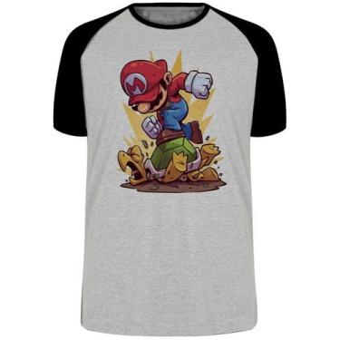 Imagem de Camiseta Mario Bros Blusa Plus Size extra grande adulto ou infantil - 