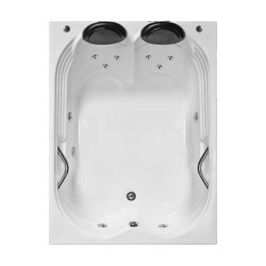 Imagem de Banheira Dupla Hierro COMPLETA com hidro em acrílico - LineaPlas, 1,50