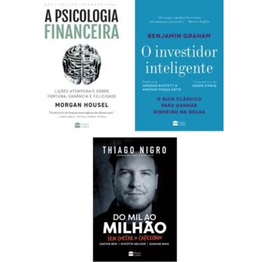 Imagem de Kit O Investidor Inteligente/A Psicologia Financeira/Do Mil ao milhão 
