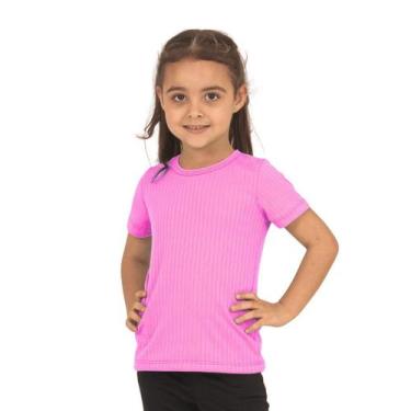 Imagem de Blusa infantil menina Manga curta Canelada 1 ao 16 09-A Lavin Basic, R