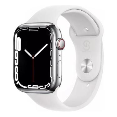 Imagem de Relógio Smartwatch Inteligente Branco GL08 para Homens e Mulhes Envio 