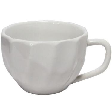 Imagem de Xícara Para Chá De Porcelana Prisma Kit 4 Unid Branca- 200ml - PORCELA