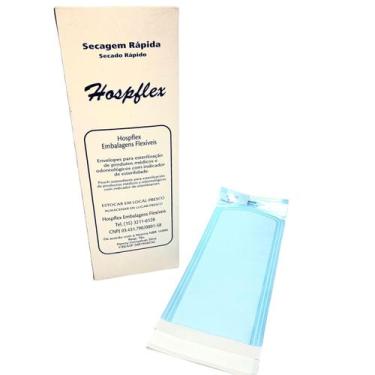 Imagem de Envelopes Esterilização Hospflex 9x23 Papel Cirúrgico 200un