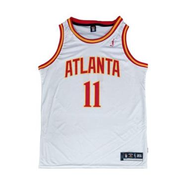 Imagem de Regata Basquete Masculina M10 Slam Atlanta, Branco, G
