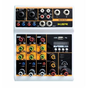 Imagem de Mesa De Som 4 Canais Pc Celular Otg Usb Phantom Efx Ksr Ktl4 - KSR PRO