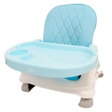 Imagem de Cadeira de Alimentação Refeição Papinha Booster Infantil Portátil DM Toys DMB6985 Azul