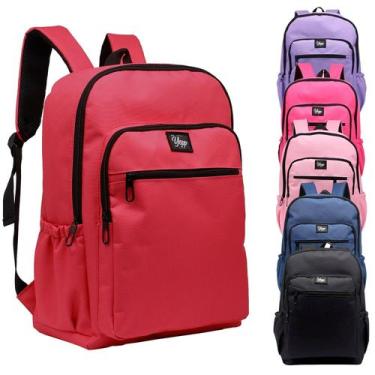 Imagem de Mochila De Costas Infantil Juvenil Bolsa Escolar Meninas Meninos Imper