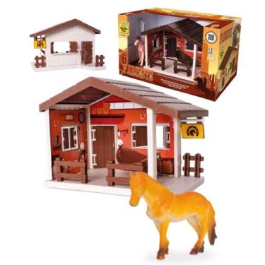 Imagem de Casinha de brinquedo Faroeste com cavalo e acessorios - SAMBA TOYS