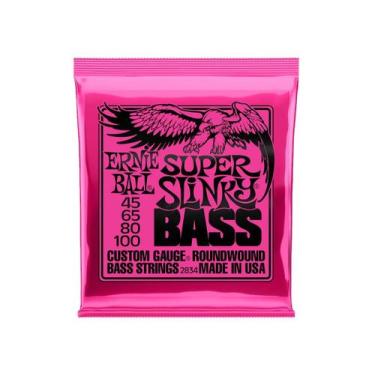 Imagem de Encordoamento para Baixo 4 Cordas Ernie Ball 045 Super Slink 2834