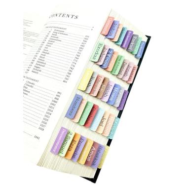 Imagem de Guias da Bíblia, Guias de Índice de Navegação Fácil, Guias Bíblicas Laminadas para Mulheres e Homens Bíblia de Estudo, Guias de Etiquetas da Bíblia, Guias de Livro da Bíblia, Guias de Diário Bíblico,