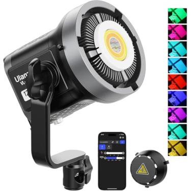 Imagem de ULANZI Luz de Vídeo COB RGB com Saída Contínua de 120 W, Controle de Aplicativo, Bowens Mount, Ideal para Fotografia e Videografia