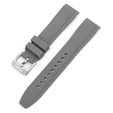 Imagem de Sunnyson Pulseira de relógio macia compatível com Casio duro, pulseiras de silicone de 22 mm compatíveis com Casio MDV106-1AV 200 M WR Relógio de mergulho preto (MDV106-1A) para homens e mulheres