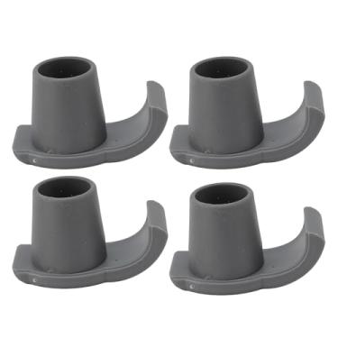 Imagem de Pacote com 4 esquis Walker para andadores dobráveis, 1,14 pol. de diâmetro interno do furo Walker Ski Glides, antiderrapantes Walker Glides para idosos, acessórios Walker (Cinza)