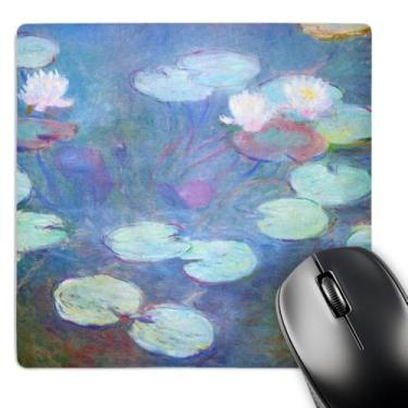 Imagem de 3dRose Impressão de Monet Pintura Lírios de Água Rosa - Mouse Pad, 20 x 20 cm (mp_203692_1)