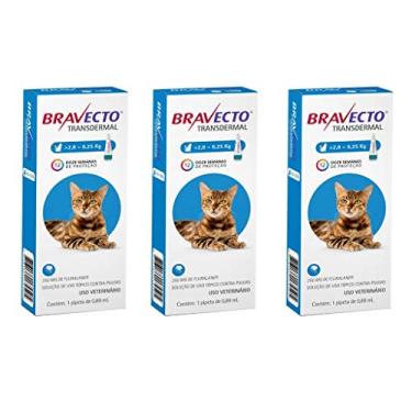 Imagem de Combo 3 Antipulgas Bravecto 2,8 a 6,25kg Transdermal Gatos